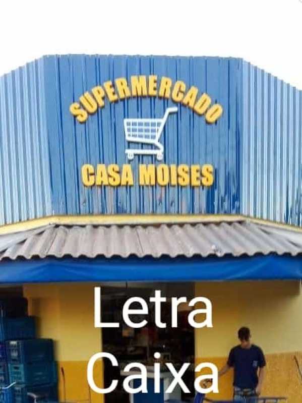 Fornecedor de Letra Caixa para Fachada Palmares Paulista - Letra Caixa Luminosa
