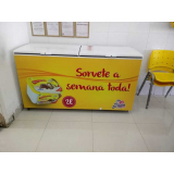 adesivo freezer horizontal sorvete Jardim Alto Rio Preto