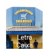 fornecedor de letra caixa para fachada São José do Rio Preto